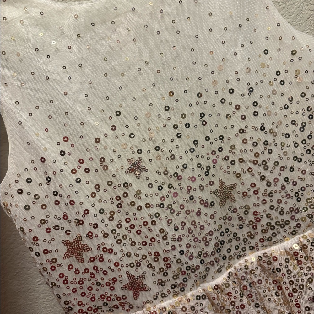 H&M Cream Sequin Embellished Sundress for Prom